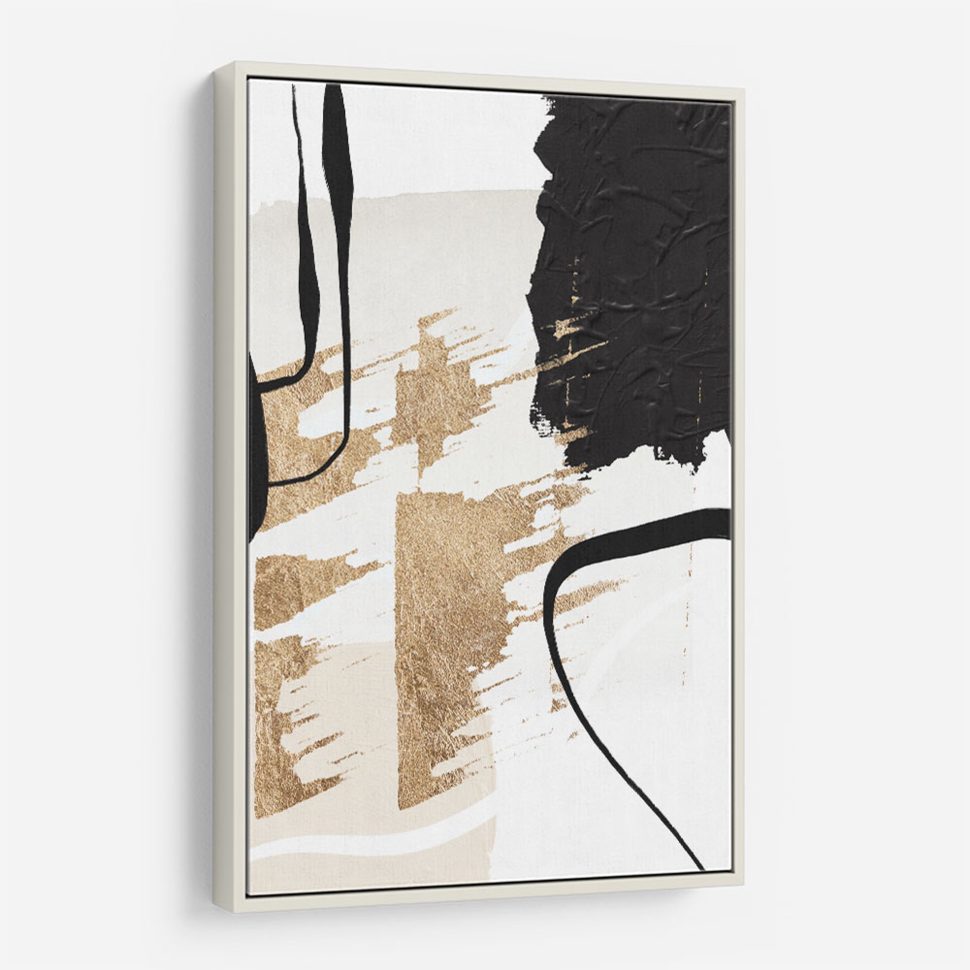 Abstract Black and Gold 6 Wall Art